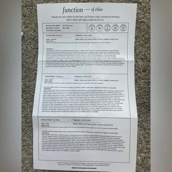 NIB Function of Beauty Custom Wavy Hair Set - Picture 2 of 3